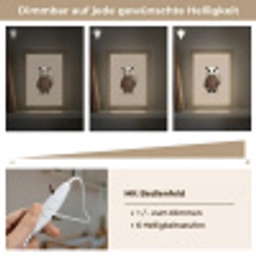 Panda - Blauwe bloemen - Zachtheid Light Box met kabel klein -USP_dimbaarDE
