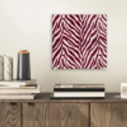 Zebra - Motief - Bordeaux - Rood plexiglas 5mm klein 11 -sfeer1