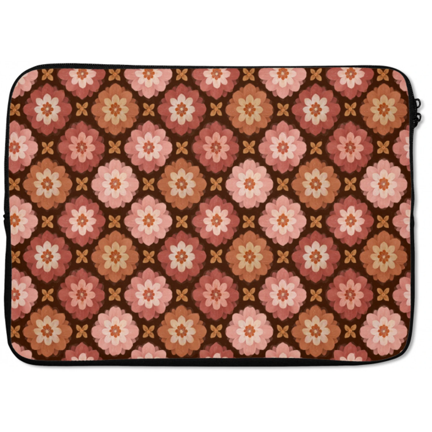 Geometrisch - Bloemen - Kleurrijk laptophoes neopreen klein 279 -zkaufland3dotto