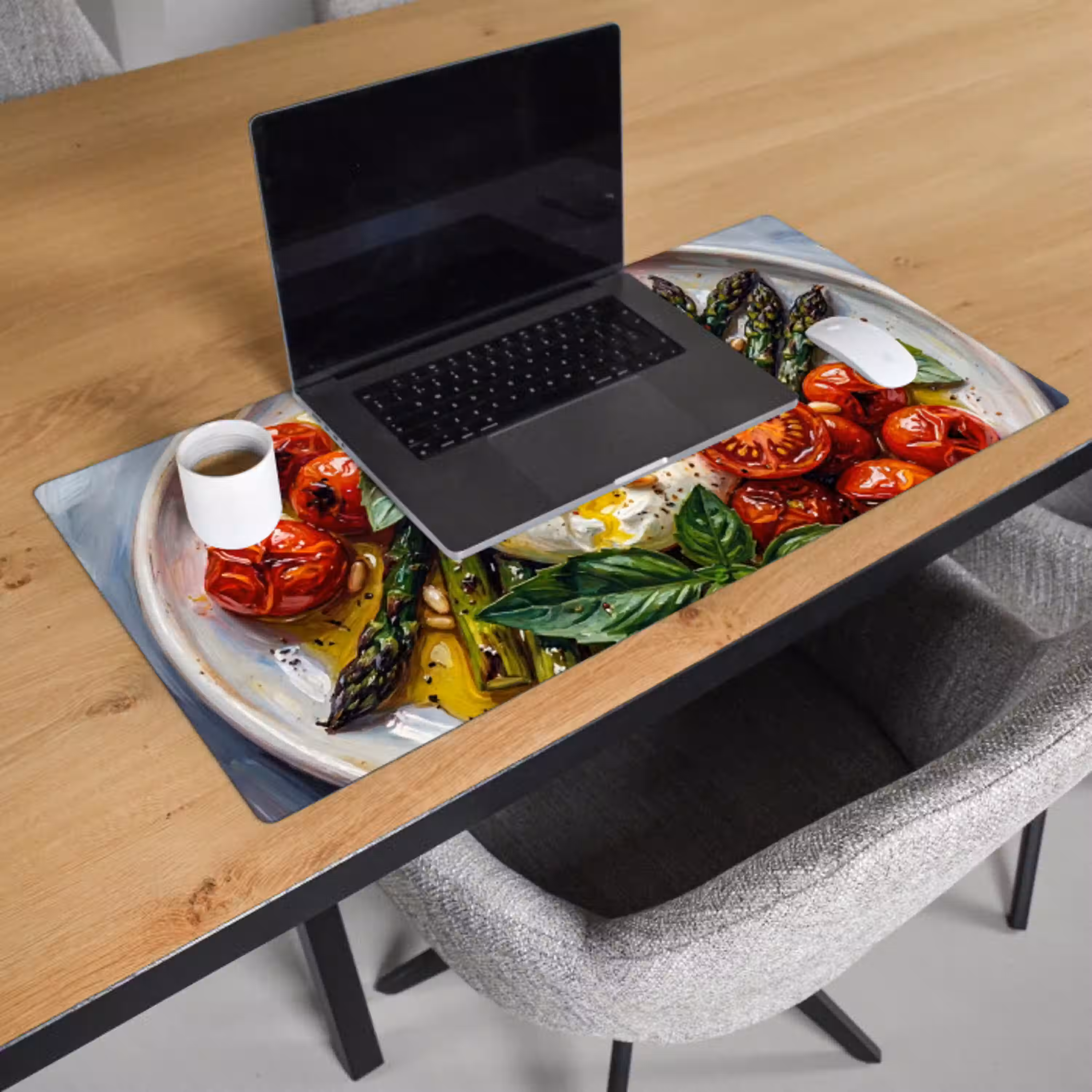 Eten - Groenten - Kaas - Modern - Vers Muismat XXL klein -sfeer1