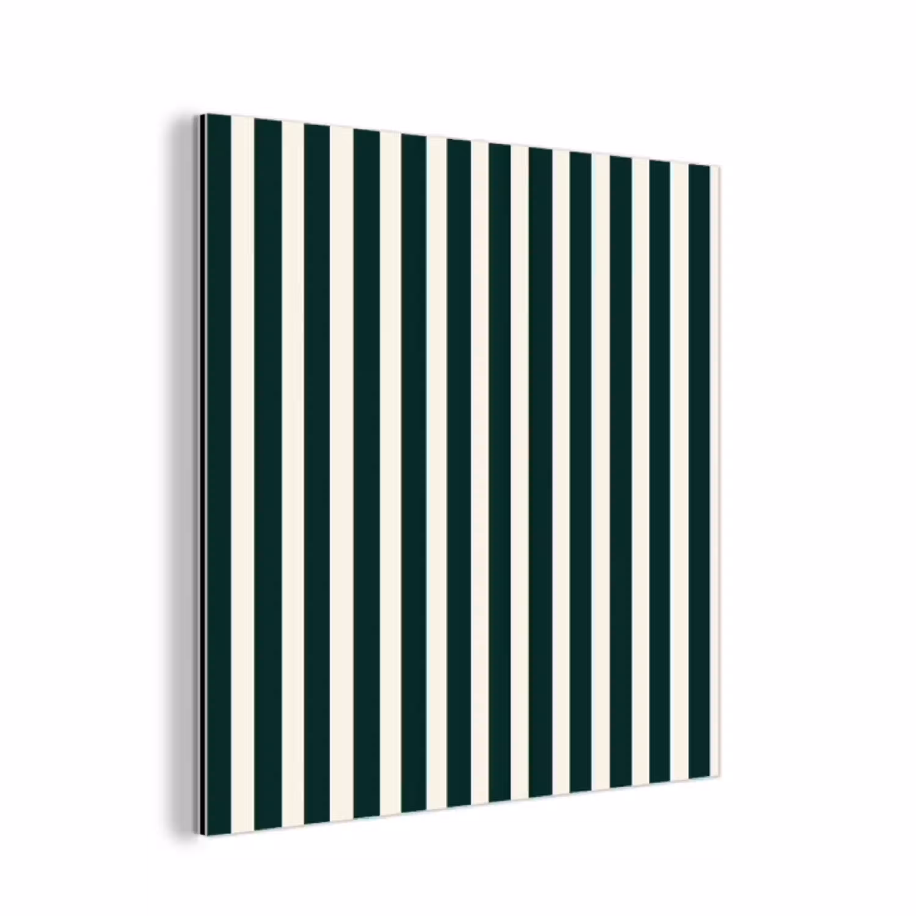 Strepen - Klassiek - Groen aluminium wit klein 46 -3d