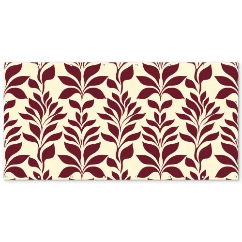 Abstract - Bladeren - Burgundy Balkonbeschermer Duitsland klein 596 -zz_3d