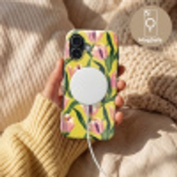 Tulpen - Botanisch - Geel Toughcase MagSafe Apple iPhone 17 klein 1017 -USP_MagsafeV