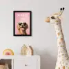 Zonnebril - Hartjes - Hond - Valentijn fotolijst zwart zonder passe partout klein -usfeer4_kinderkamer