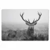 Hert - Mistig - Zwart - Wit Placemat vinyl groot -zzsfeer1_Kitchenyeah-website