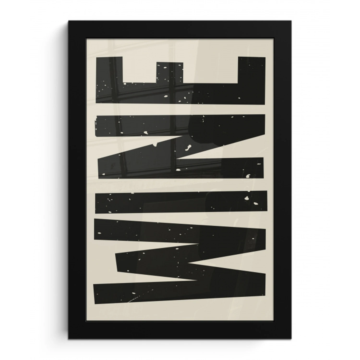 Zwart - Wijn - Decoratie - Vintage fotolijst zwart zonder passe partout klein -3d