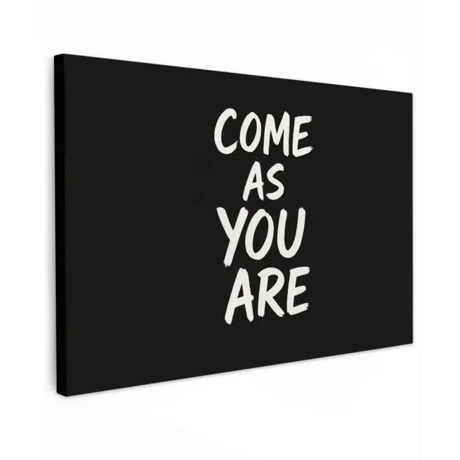 Quote - Zwart - Simpel canvas 2cm klein -z3d