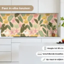 Patroon - Bloemen - Kleurrijk keuken achterwand 2 middel -sfeer4_NL