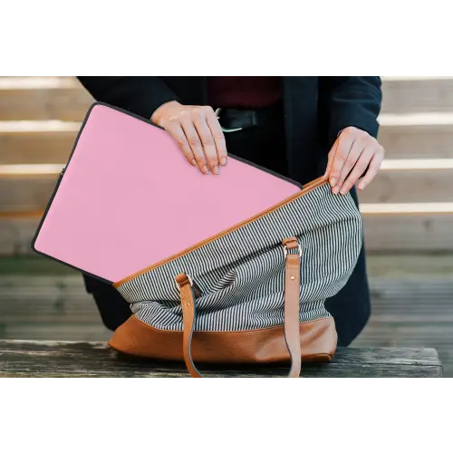 Yes you can do it - Rood - Roze laptophoes neopreen klein -tas