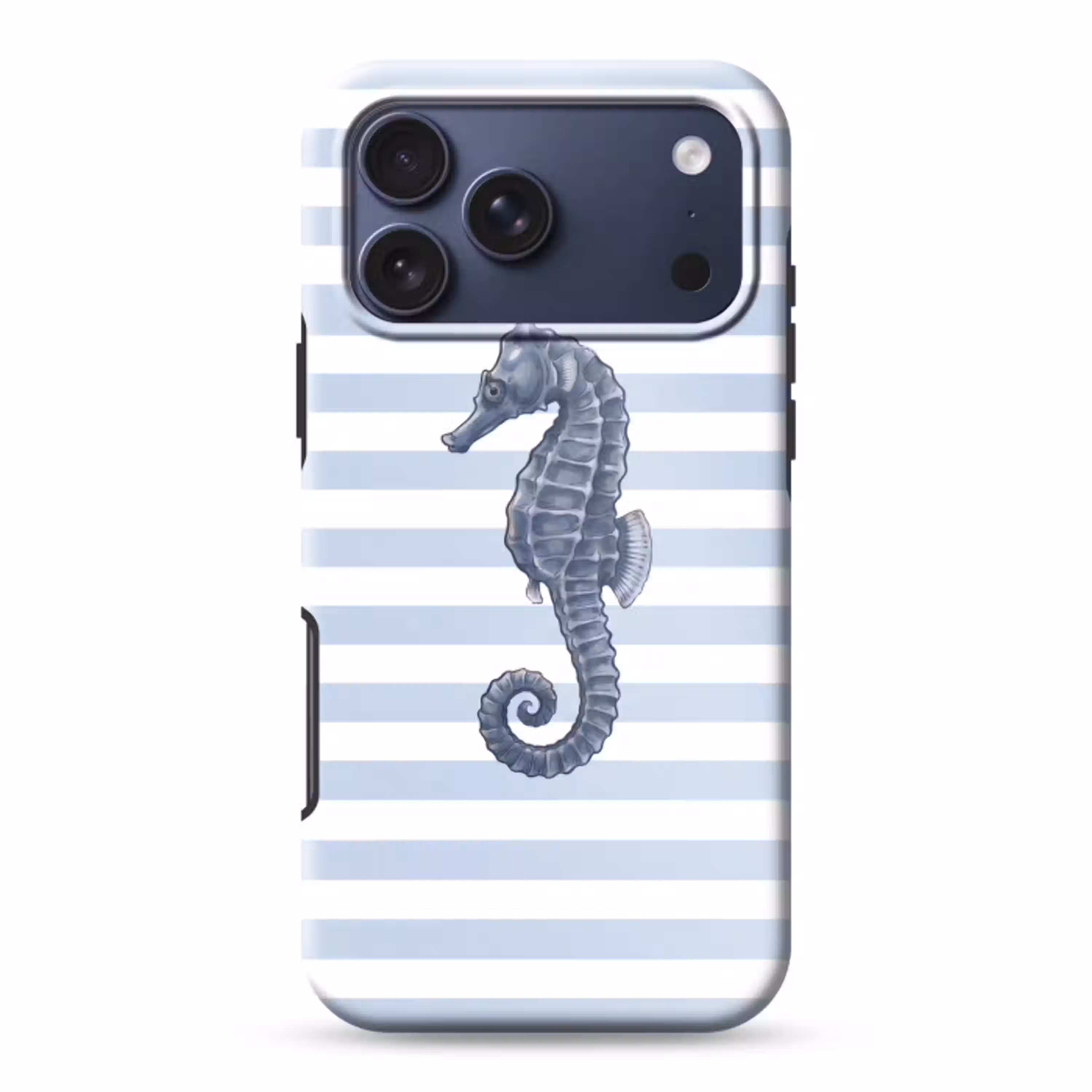 Vis - Oceaan - Illustratie - Blauw - Strepen Toughcase MagSafe Apple iPhone 17 Pro Max klein -3d