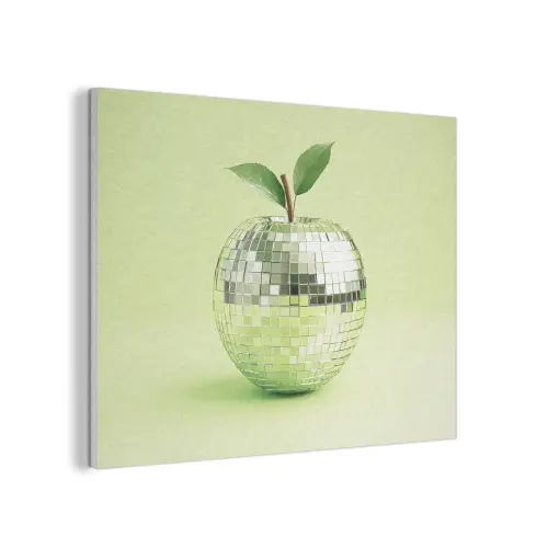 Groen - Disco - Decoratie - Appel PET vilt klein -3d