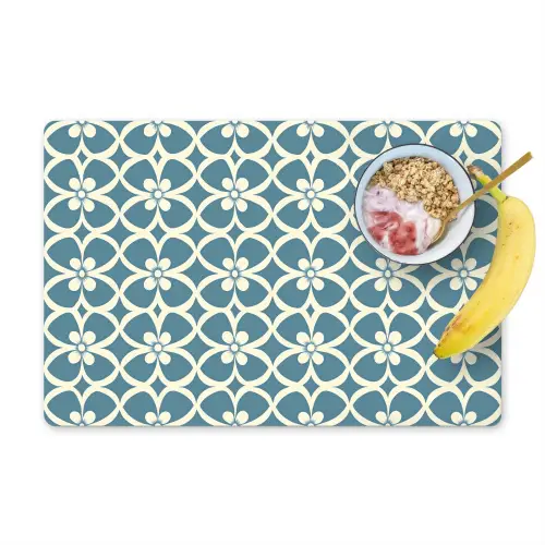Patroon - Symmetrisch - Blauw Placemat vinyl groot 368 -zzzproduct_Kitchenyeah-website