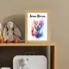 Kat - Portret - Kleuren - Verf - Wit Light Box met kabel (Kinderlampje) klein -sfeer2_kind