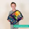 Sportauto - Groen - Verfstrepen - Kleuren Kinderkoffer - Zwart klein -sfeer4_NL