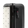 Valentijn hartenruitmotief zwart wit NBS - Handbagage koffer - Kinderen Unisex middel -slot