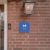 Kobaltblauw - Modern Naambord Vierkant klein -sfeer7-XS