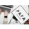 Papa - Lettercollage laptophoes neopreen klein -bureau