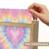 Hartvorm - Pastelkleuren - Tie Dye Light Box met kabel (Kinderlampje) klein -USP_websiteprintNL