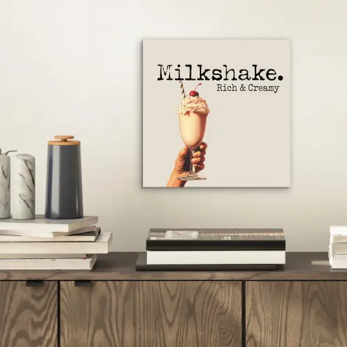 Milkshake - Kers - Rietje aluminium wit klein -sfeer1