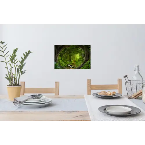 Jungle - Groen - Natuur - Tropisch - Planten Muursticker klein -eettafel