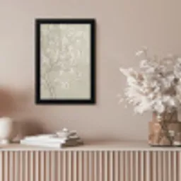 Sereen - Bloesem - Wit fotolijst zwart zonder passe partout klein -sfeer5