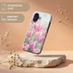 Tulpen - Veld - Lente - Roze Toughcase MagSafe Apple iPhone 17 klein -USP_RandenV_DE