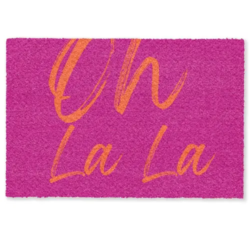 Oh la la - Oranje - Roze Deurmat klein -zkaufland3d