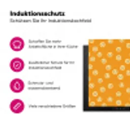 Smileys - Retro - Heel Inductie beschermer vinyl 3mm klein 276 -zzzzzzz-lf-ups