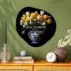 Quotes - Bloem - Tulp - Geel Wandcirkel Organisch Plexiglas middel -sfeer2