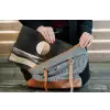 Maan - Cirkel - Goud laptophoes neopreen klein -tas
