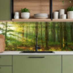 Zon - Bos - Bomen - Natuur - Herfst keuken achterwand 2 middel -sfeer3