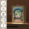 Doorkijk - Bloemen - Hortensia - Pad Light Box met kabel (Wandlamp) klein -USP_websiteoverzichtNL
