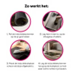 Vrouw - Bladeren - Goud - Vlinders Inductie beschermer vinyl 3mm klein -wsfeer9_website