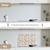 Abstract - Golvend - Pastel keuken achterwand spatscherm klein 900 -voor_na_NL