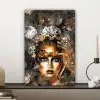 Vrouwen - Bloemen - Goud canvas 2cm klein -sfeer6