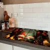 Gnooms - Kerst - Raam - Kleurrijk Inductie beschermer vinyl 3mm klein -sfeer3