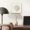 Schelp - Minimalistisch - Wit aluminium wit klein -sfeer5