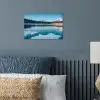 Landschap - Winter - Meer - Bergen - Uitzicht - IJs poster papier klein -sfeer2