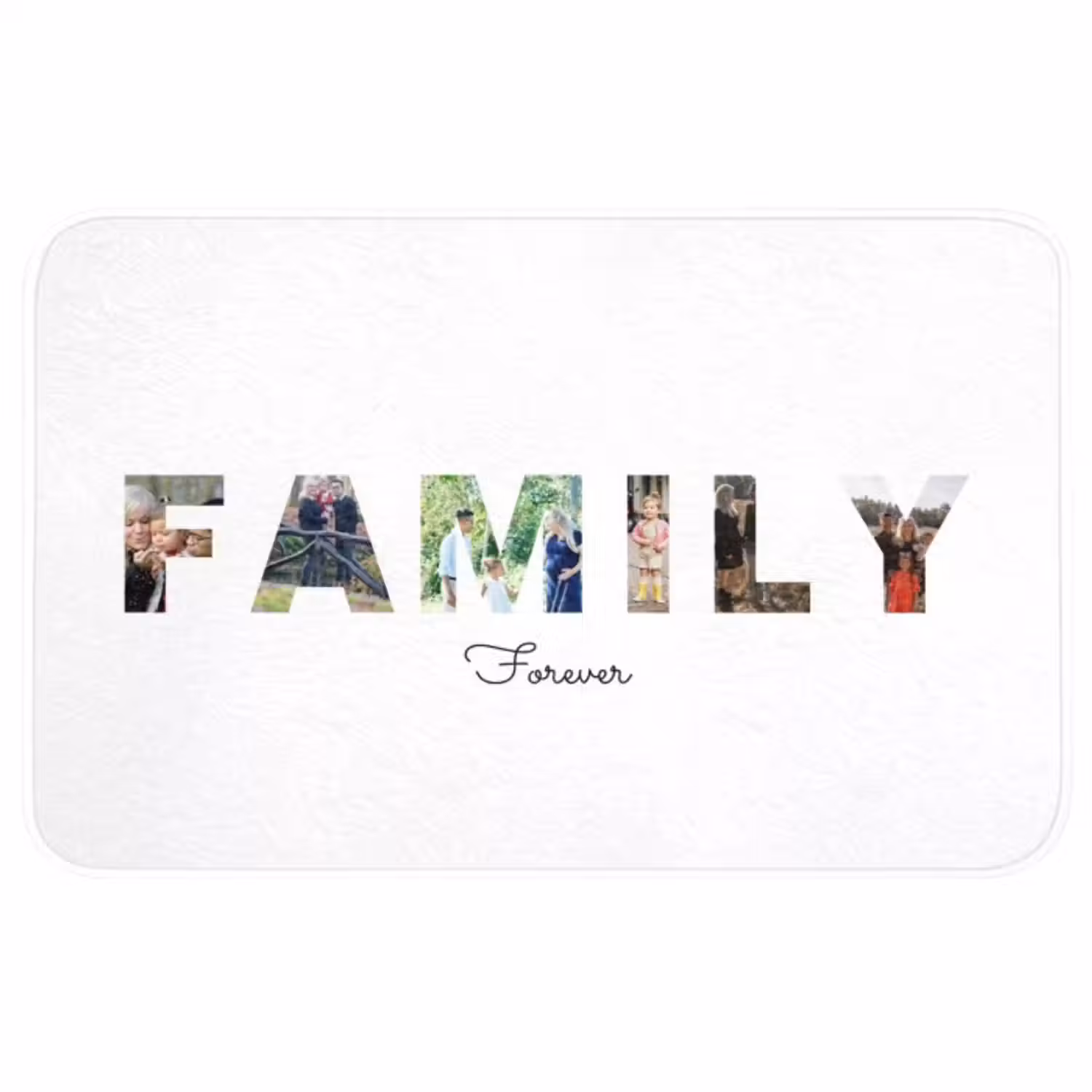 Gepersonaliseerde Wc Mat - Family - Lettercollage