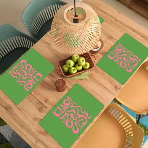 Abstract - Roze - Ciao - Vormen Placemat vinyl groot -zzsfeer5_Kitchenyeah-website
