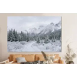 Weg - Bergen - Sneeuw - Naaldbos - Avontuurlijk forex 5mm xxl -bovenbank