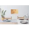 Peach - Eten - Taart - Oranje Muursticker klein -eettafel