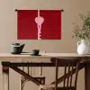 Love - Hart - Rood Wandkleed katoen klein -sfeer6