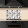 Bladvorm - Patroon - Kleurrijk keuken achterwand spatscherm klein 900 -sfeer1