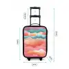 Abstracte golven Kinderkoffer - Zwart klein -productfoto_formaten