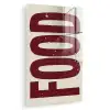 Eten - Japandi - Rood - Decoratie plexiglas 5mm klein -zzzproduct_nieuw