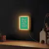 Menu - Quote - Roze Light Box met kabel (Wandlamp) klein -sfeer1