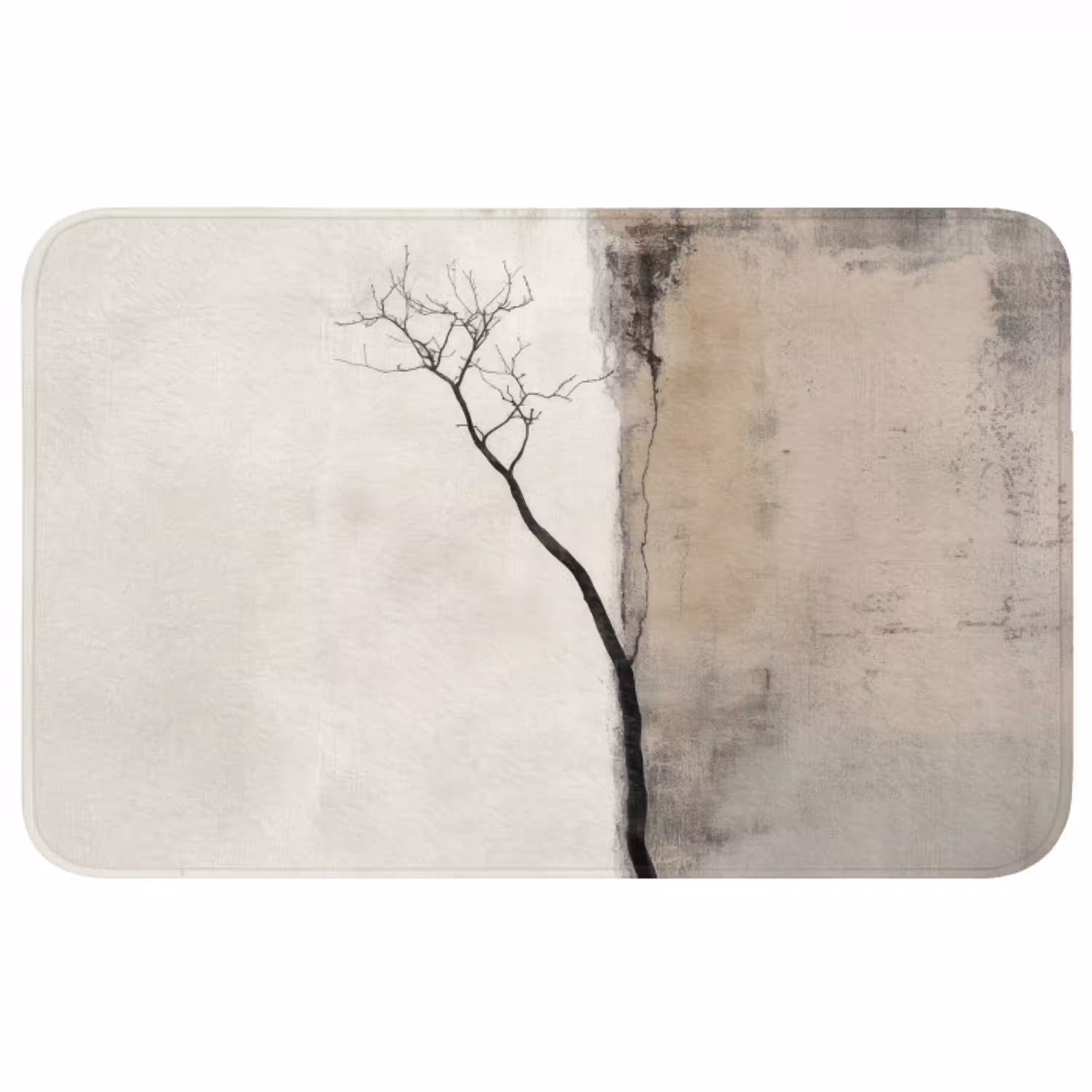 Wabi sabi - Plant - Beige WCmat middel -3d