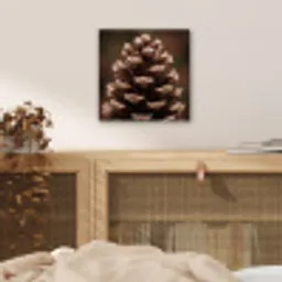 Dennenappel - Bos - Herfst - Bruin - Sfeervol aluminium wit klein -sfeer3