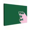 This is art - Schaduw - Roze Tuinposter op houten frame 2 cm dik klein -3d